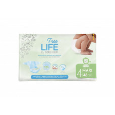 BEBE CASH Freelife Maxi baby diapers 7-18kg 48pcs., 250017440 SALE