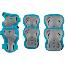 SPOKEY SHIELD children set to the protection of L size, 924 818 turquoise/grey