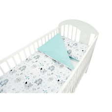 ANKRAS ANIMALS Bed linen 2P/135x100см green