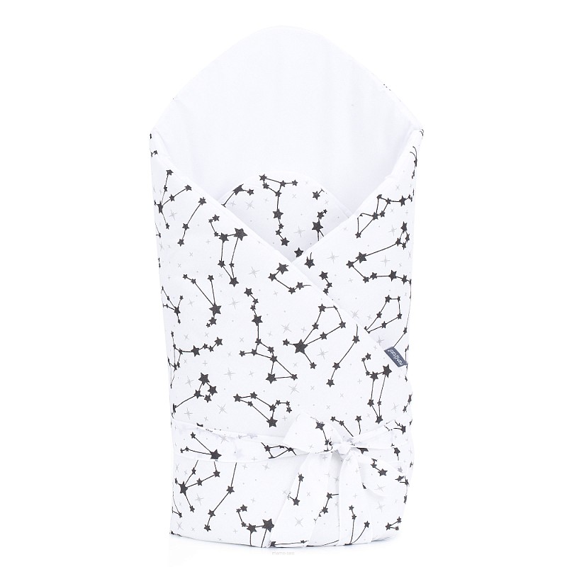 MamoTato baby envelope 78x78cm STARS, white 14009