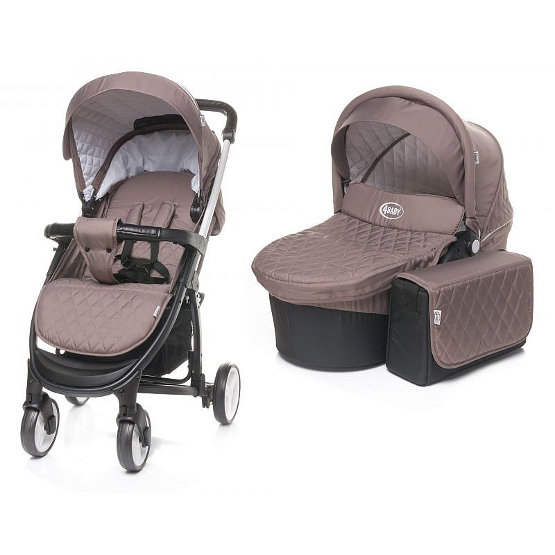 4BABY ATOMIC Universal 2in1 stroller - BROWN/BEIGE