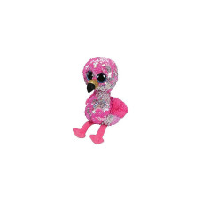 TY Flippables Toy PINKY SEQUIN FLAMINGO reg 24cm, TY36437