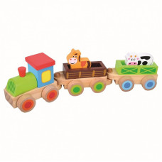 BINO Farm Train Set 8 pieces, 3+ 82143