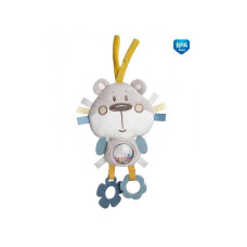 CANPOL BABIES PASTEL FRIENDS hanging toy with rattle BEAR 0m + 68/065 grey