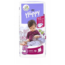 HAPPY Junior diapers 5 size 12-25kg  42pcs. SALE