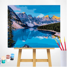 TSVETNOY Painting set by numbers 40x50cm Mountain River, MG2134e