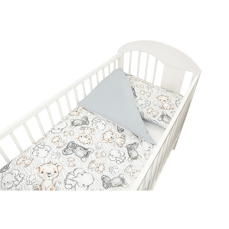 ANKRAS SAFARI Bed linen 2P/135x100cm grey