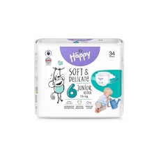 HAPPY Junior Extra diapers 6 size 15+kg 34pcs BB-054-JX34-W02