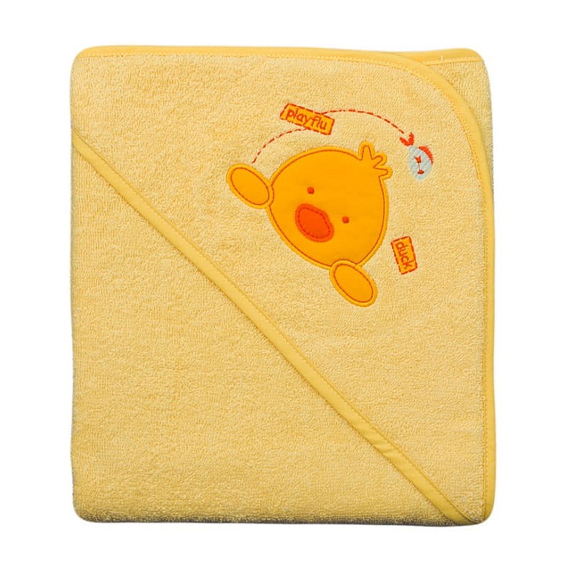 DUET BABY towel Hooded 80x80cm 315 DUCK yellow (743156)