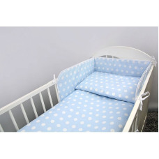 ANKRAS rim for cots 180cm Dots - blue