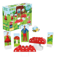 BiOBUDDi On a big mushroom building blocks 24pcs., BB-0111