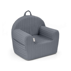 KLUPS soft armchair for a child STRIPE GRAPHITE