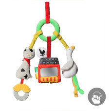 BABYONO Educational toy - ON THE FARM Pram Hanging Toy new!