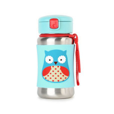 SKIP HOP Stainless steel bottle with straw Zoo Owl, 252511