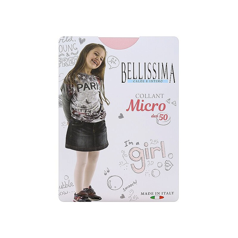 BELLISSIMA Tights for girls MICRO 50 bianco 12 - 164cm