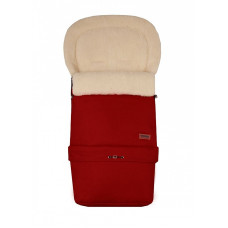 WOMAR ZAFFIRO SLEEP&GROW S20 Sheep wool sleeping bag for stroller, dark red