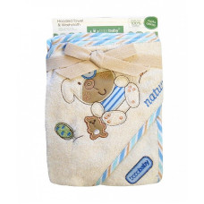 BOBOBABY Eco hooded towel 76x76sm DOG, OKR-ECOM