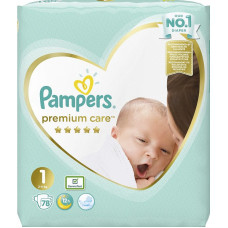 Pampers Premium Care S1, 2-5kg, 78 pcs.