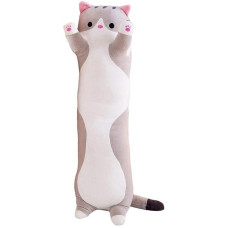 MPORT Plush toy cat gray, 70 cm