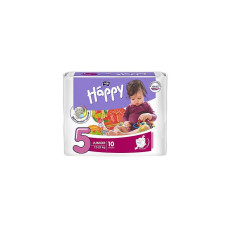 HAPPY Junior size diapers 5 12-25kg 10pc. SALE