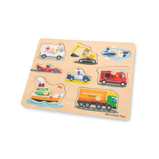 NEW CLASSIC TOYS Peg Puzzle - Vehicles - 8 pcs 10432