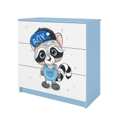 KOCOT KIDS Chest of drawers BABYDREAMS blue Raccoon