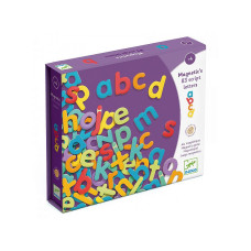 DJECO Wooden magnetics - 83 script letters DJ03102