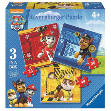 Ravensburger Puzle 3in1 Paw Patrol 46-36-25gab. R07057