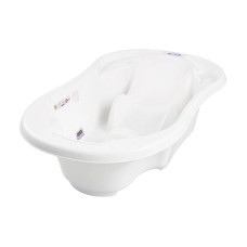 TEGA BABY KOMFORT Anatomical baby bath with plug TG-011-103 white