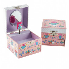 FLOSS & ROCK Musical Jewellery Box OWL & BUTTERFLY 39P3527