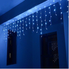 MPORT 500 LED Christmas garland “Icicle” length  16 m., blue light