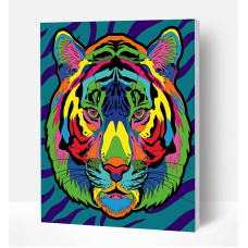 SPLAT PLANET Painting set by numbers 30x40cm TIGER, SP45522