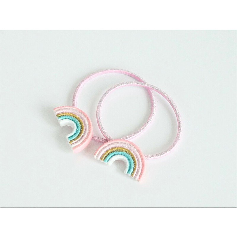 K:S ME Hair ties - Pink rainbow (2 pcs) K106102