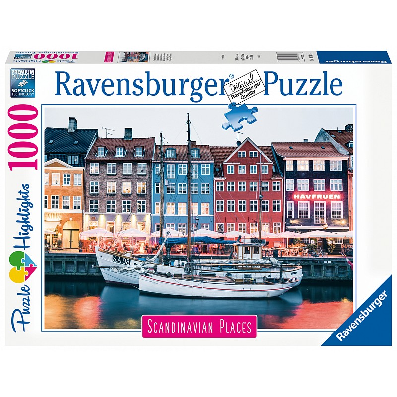 RAVENSBURGER puzle Copenhagen, Denmark, 1000gab., 16739