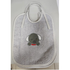 DUET BABY Bib 1 pcs. 045 (608451) DOG grey