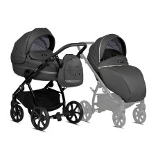 TUTIS UNO3+ Leather Edition universal stroller 2in1, 166 Licorice