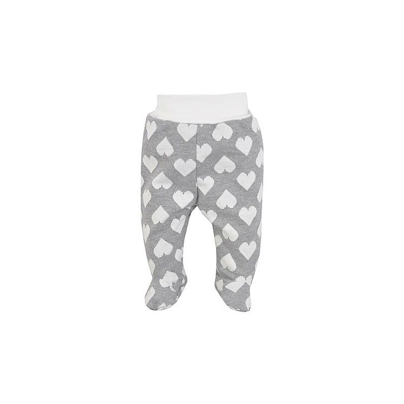 KOALA WISH baby pants with feet 80 size, 08-444 grey