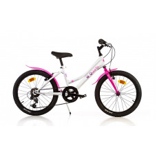 QUURIO BIKE children's bicycle with gears, size 20", pink-white, 420 D