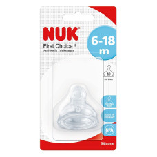 NUK FIRST CHOICE Anti-Colic teat silicone for milk 6-18m, 1 pcs., 10721273 SA44