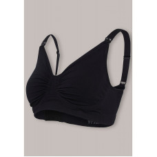 CARRIWELL Seamless Maternity & Nursing Bra with Carri-Gel Support, size S, black 72146 (3120)