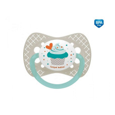 CANPOL BABIES Cupcake silicone pacifier symmetrical 0-6m + 23/282 grey