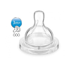 PHILIPS AVENT SCF633 / 27 AIRFLEX bottle nipples for 3+ months. (2 pcs.)