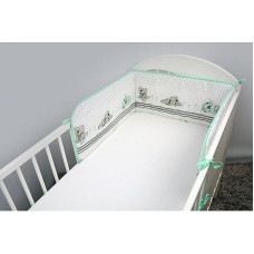 ANKRAS DREAMER protector for crib rungs 180cm, aquamarine