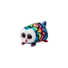 TY Teeny Tys Toy MULTICOLOR OWL HOOTIE 9cm, TY41246