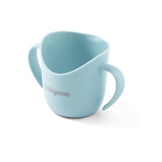 BABYONO FLOW Ergonomic training cup 120ml 6m+ 1463/03 blue