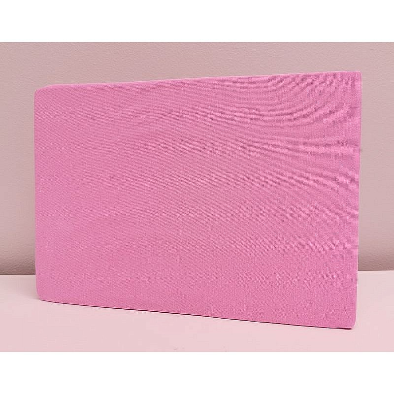 ATK Cotton bed sheet with an elastic band 120 x 60 pink