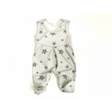 ZUZIA jumpsuit size 74, JEŽ 1719/74 grey/grey stars