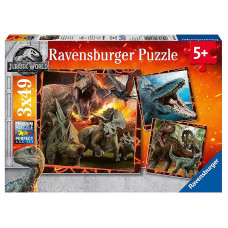 Ravensburger puzzle 3x49 Jurassic World R 08054