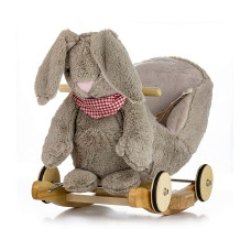 MILLY MALLY POLLY PLUS Children's rocking chair with wheels GREY BUNNY 4772