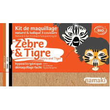 NAMAKI "Zebra and Tiger" 3-color Face Painting kit  110014